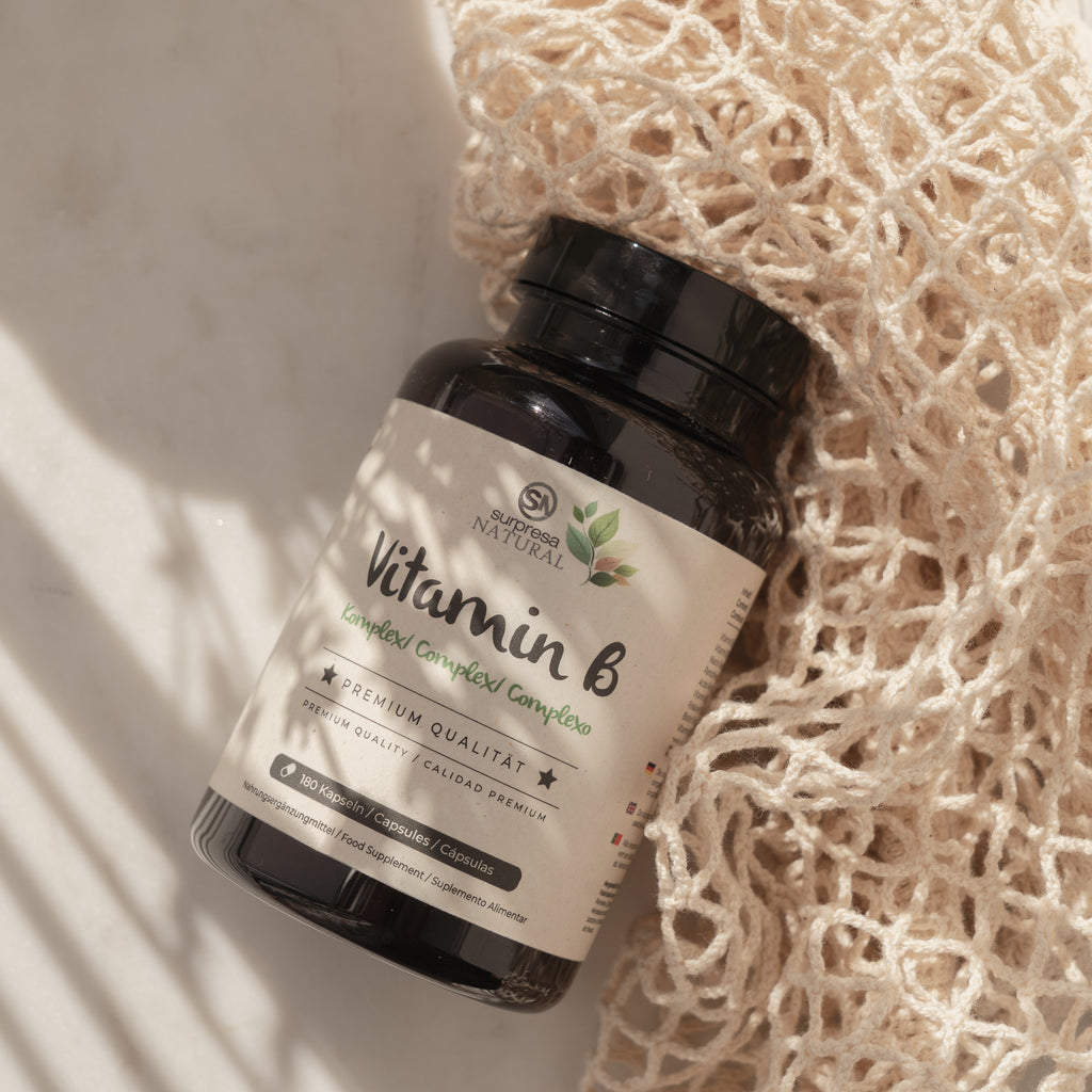 Vitaminas B Complexo suplemento da Surpresa Natural, imagem lifestyle