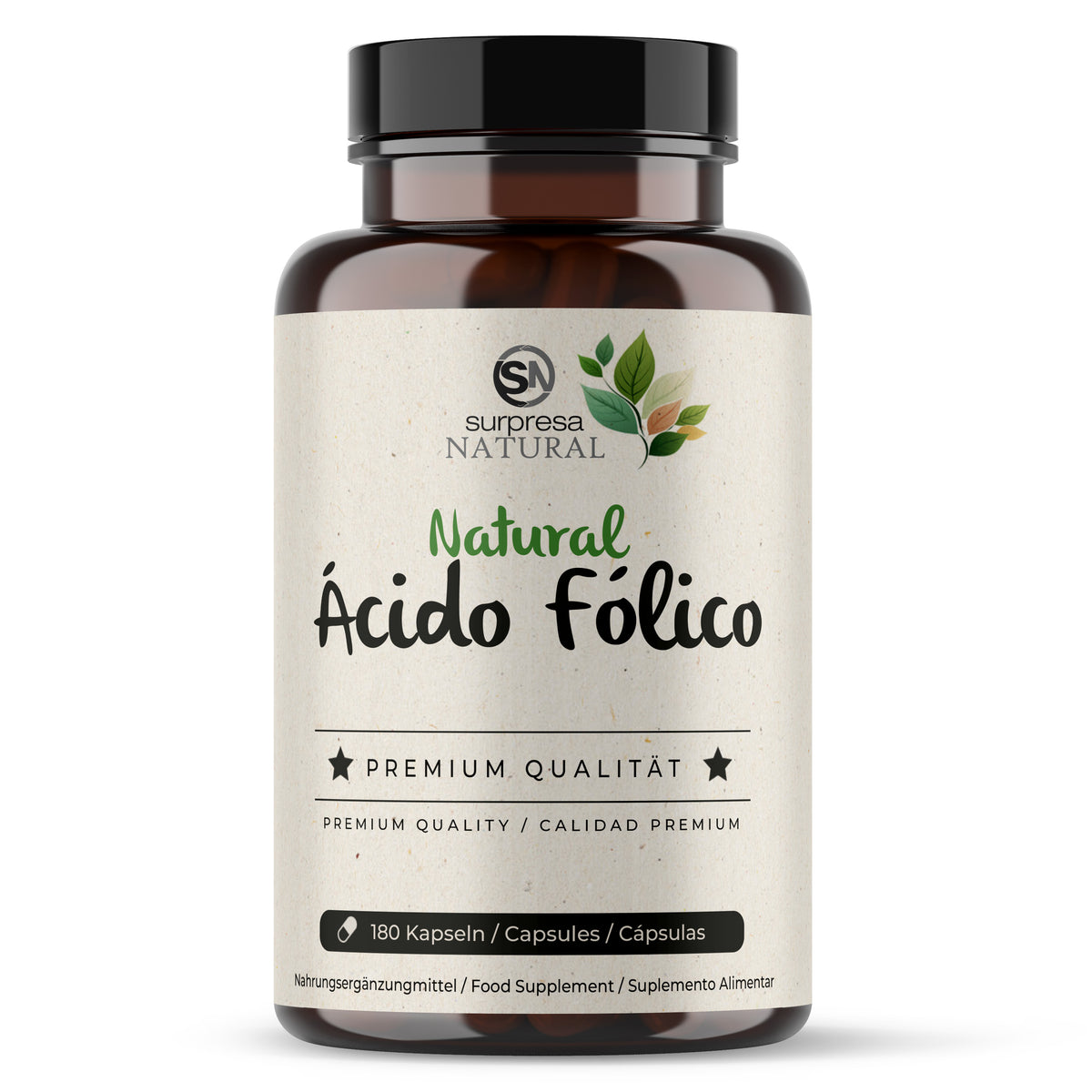 Ácido Fólico Natural suplemento